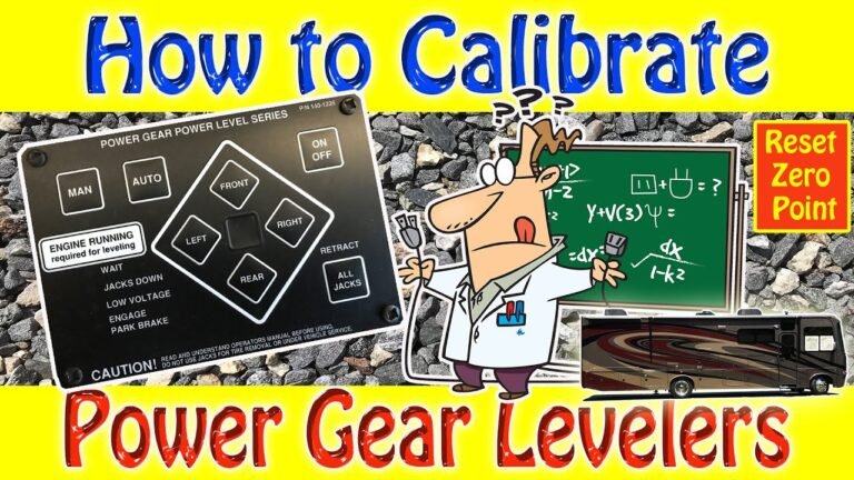How To Calibrate RV Leveling System