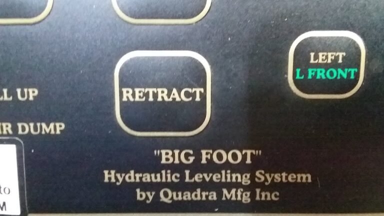 Bigfoot RV Leveling System Troubleshooting